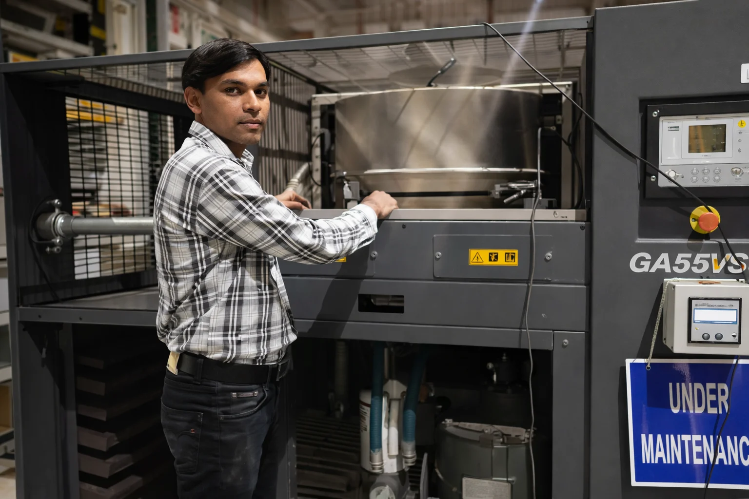 Compressor blower on-site balancing in Mahad