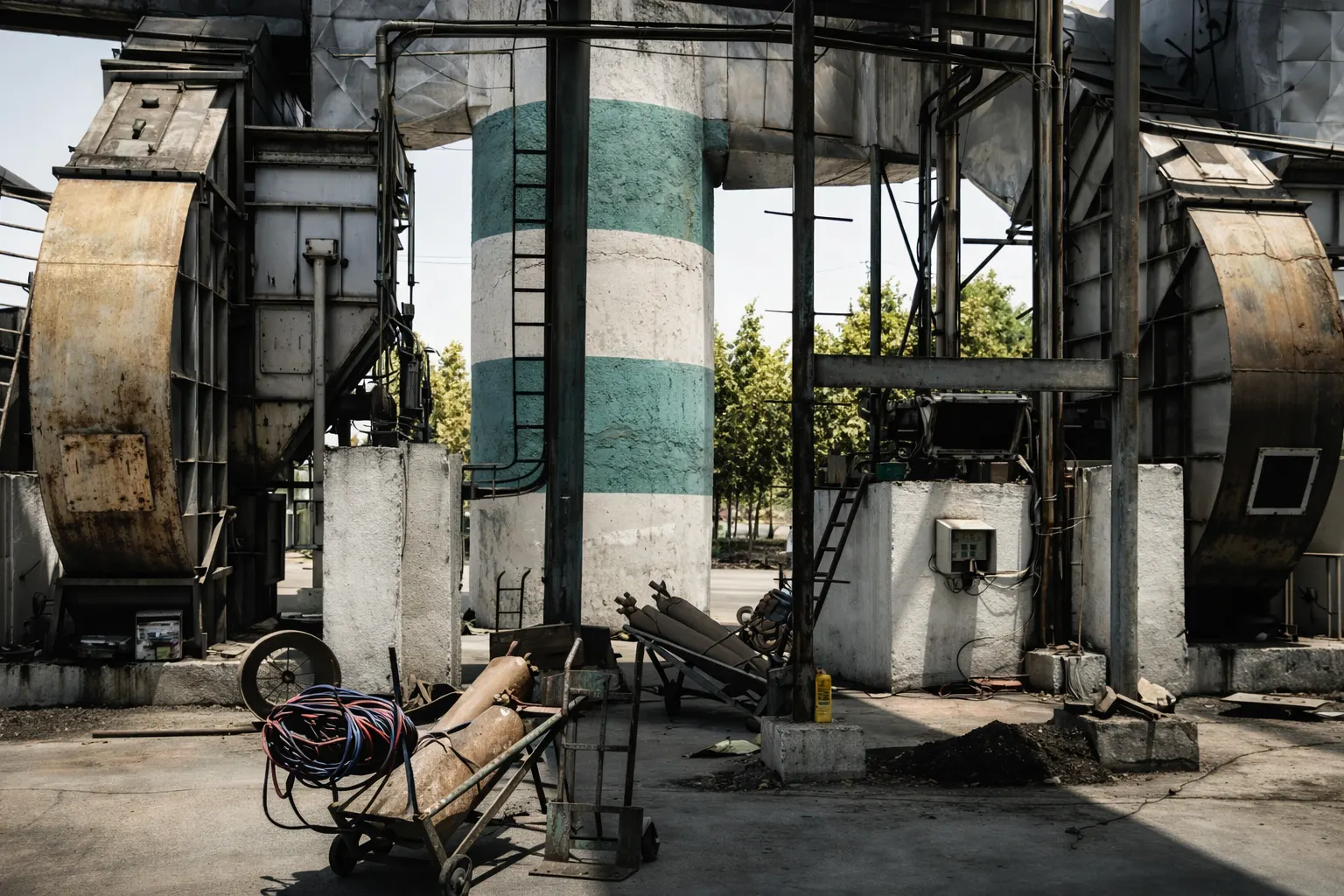 Sugar factory blower onsite balancing services